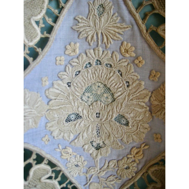 Mid 19th Century French Napoleon III Castel Size Lace Curtains For Sale - Image 9 of 16