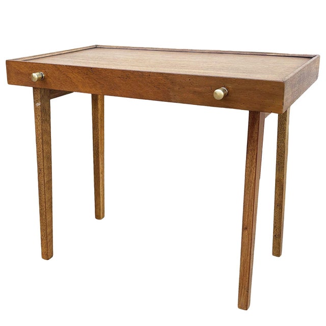 Brown 1950s Danish Modern Mahogany Chest of 4 Side Table Stands by Frits Henningsen, Attributed For Sale - Image 8 of 11