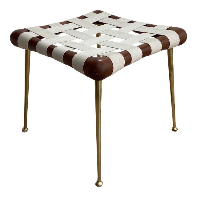 Bexley Heath Edition Stool by T.H.Robsjohn-Gibbings for John Widdicomb For Sale