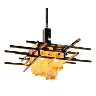 Chandelier attributed to Albano Poli for Poliarte, 1970 For Sale