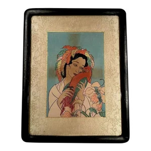 Paul Jacoulet: "Chagrin D’Amour: Kusai," Original Japanese Style Woodblock Print