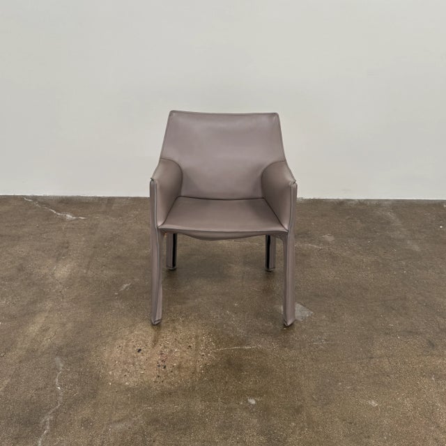 Contemporary Cassina Cab 413 Dining Chairs - Set of 2 For Sale - Image 3 of 8
