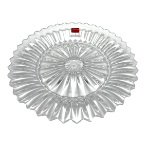 Early 21st Century Medium Baccarat Crystal Mille Nuits Plate New in Box