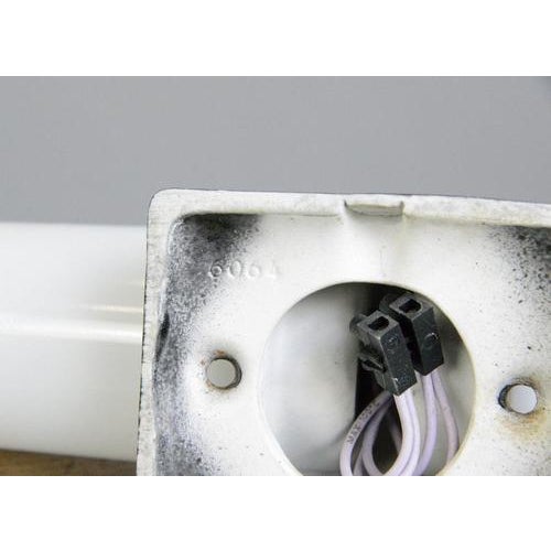 Model 6040 wall lights by wilhelm wagenfeld for lindner - vitreous black porcelain housing with 2 opaline glass shade -...