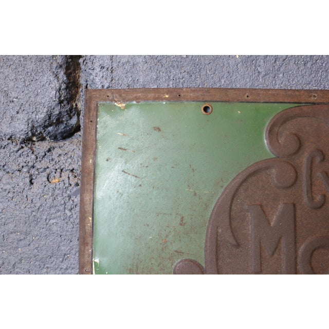 Sheet Metal Sign with Cycles and Motorcycles from Radior, 1920s For Sale - Image 4 of 17