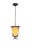 Mid-Century Modern Lantern Pendant Lamp in Wrought Iron and Glass, 1950s For Sale - Image 3 of 13
