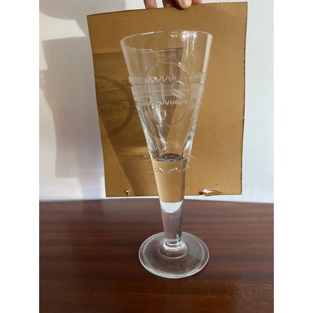 I’m a sucker for antique glass - this piece is remarkable with the intricate etched glass patterning. P.S. monogram and...