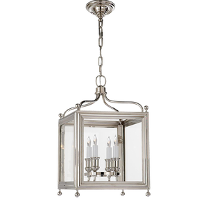 J. Randall Powers for Visual Comfort Signature Greggory Small Lantern in Polished Nickel