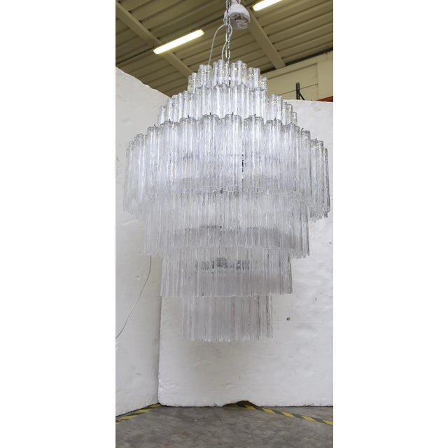 Early 21st Century Murano Glass Sputnik Chandelier Transparent from Simoeng For Sale - Image 5 of 7