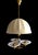 Swedish Modern Ceiling Lamp in Brass and Linen, 1950s For Sale - Image 11 of 11