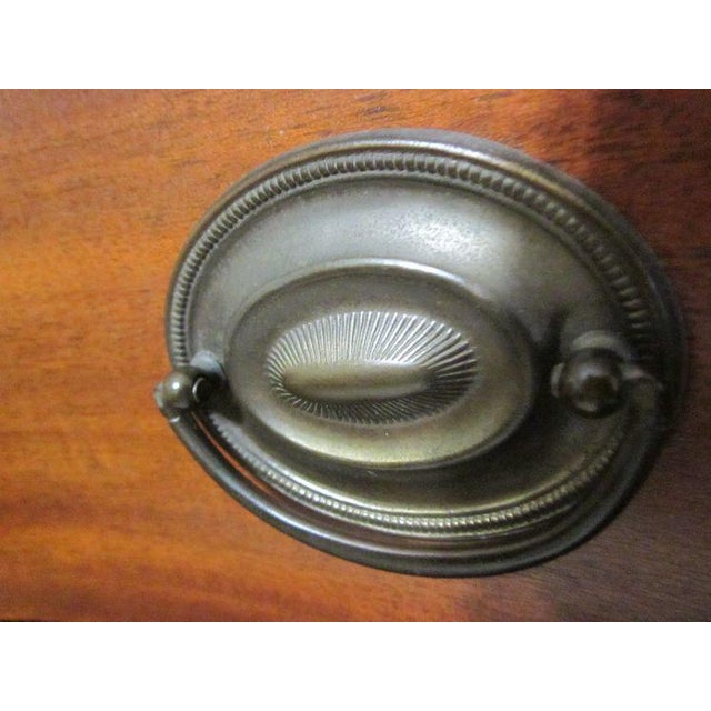 1940s Vintage English 6 Drawer High Chest Cherry Wood by White Furniture Co For Sale In Naples, FL - Image 6 of 10