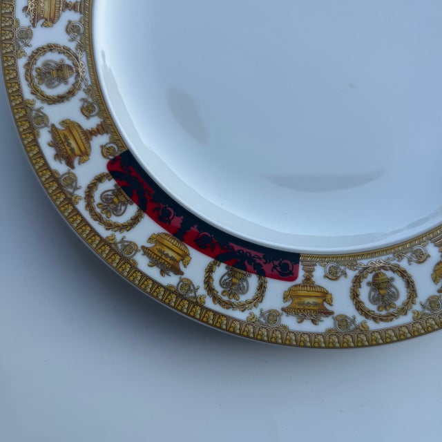I Love Baroque and Roll Dinner Plates by Versace for Rosenthal, 2000s, Set of 6 For Sale - Image 11 of 12