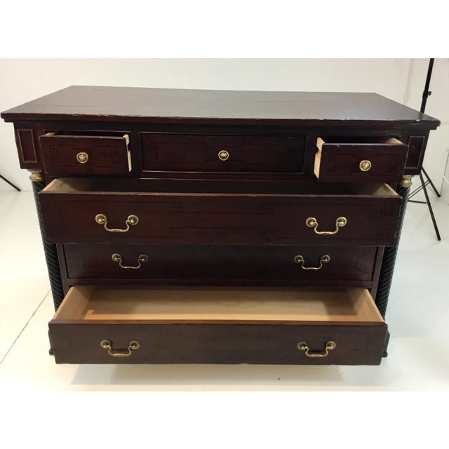 Hickory Chair Furniture Company Transitional Hickory Chair Mahogany Finished Friedrich Drawer Chest For Sale - Image 4 of 7