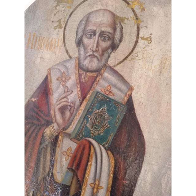 Jesus Christ and St. Peter, Oil on Canvas, Set of 2 For Sale - Image 6 of 8