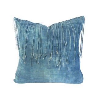 Vintage African Indigo Pillow For Sale