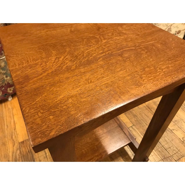 Mission (Michael's Cherry) Mission Mortise and Tenon End Table For Sale - Image 3 of 9
