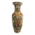 Mid 20th Century Chinese Famille Rose Polychrome Porcelain Baluster Floor Vase For Sale