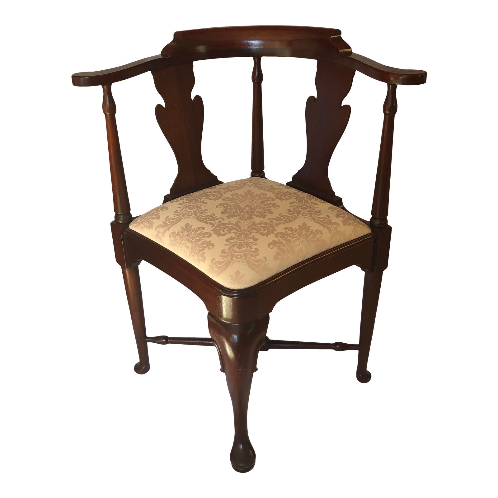 Mahogany Corner Chair Chairish