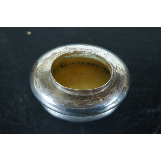 Metal Antique Duncan & Scobbie Birmingham Sterling Silver Tea Canister Caddy For Sale - Image 7 of 12