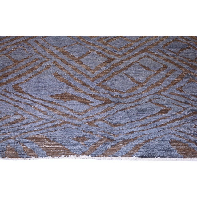 Moroccan Moroccan Sheba Hand Knotted Wool Rug, 8'2"x10'4" For Sale - Image 3 of 3