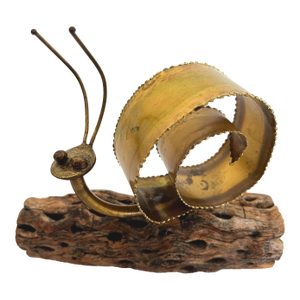 1970s Torch Cut Snail Sculpture