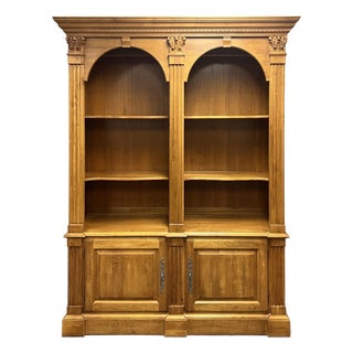 Ethan Allen Legacy Double Arch Bookcase For Sale