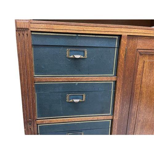 Dutch Oak Notary Cabinet, 1900s For Sale - Image 4 of 12