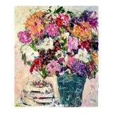 "Cake & Flowers" Original Botanical and Dessert Still Life Painting by Sandy Welch For Sale