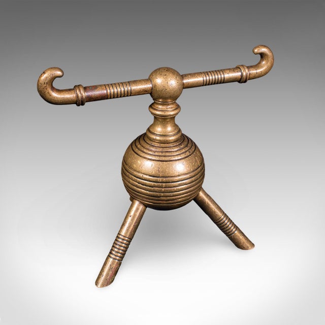 Pair of Antique Fireside Tool Rests, English, Aesthetic Movement, Late Victorian For Sale - Image 4 of 9