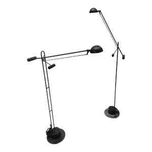 Vintage Postmodern Crane Form Floor Lamps - Pair