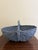 Large Early 20th Century American Blue Splint Oak Buttocks Basket For Sale In South Bend - Image 6 of 10