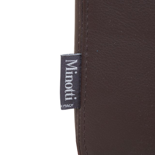 Animal Skin Moore Bed in Brown Leather from Minotti For Sale - Image 7 of 12