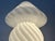 Large Swirl White Murano Glass Mushroom Table Lamp, 1970s For Sale - Image 4 of 8