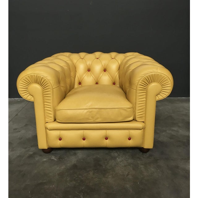Chester Sofa in Yellow Leather from Poltrona Frau, 2020 For Sale - Image 10 of 18