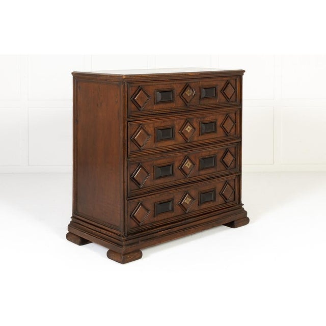Early 18th Century Italian Walnut Chest of Drawers For Sale - Image 11 of 11