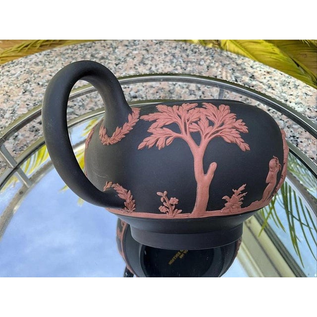 Wedgwood Black Basalt and Terracotta Teapot, 1988 For Sale - Image 11 of 18