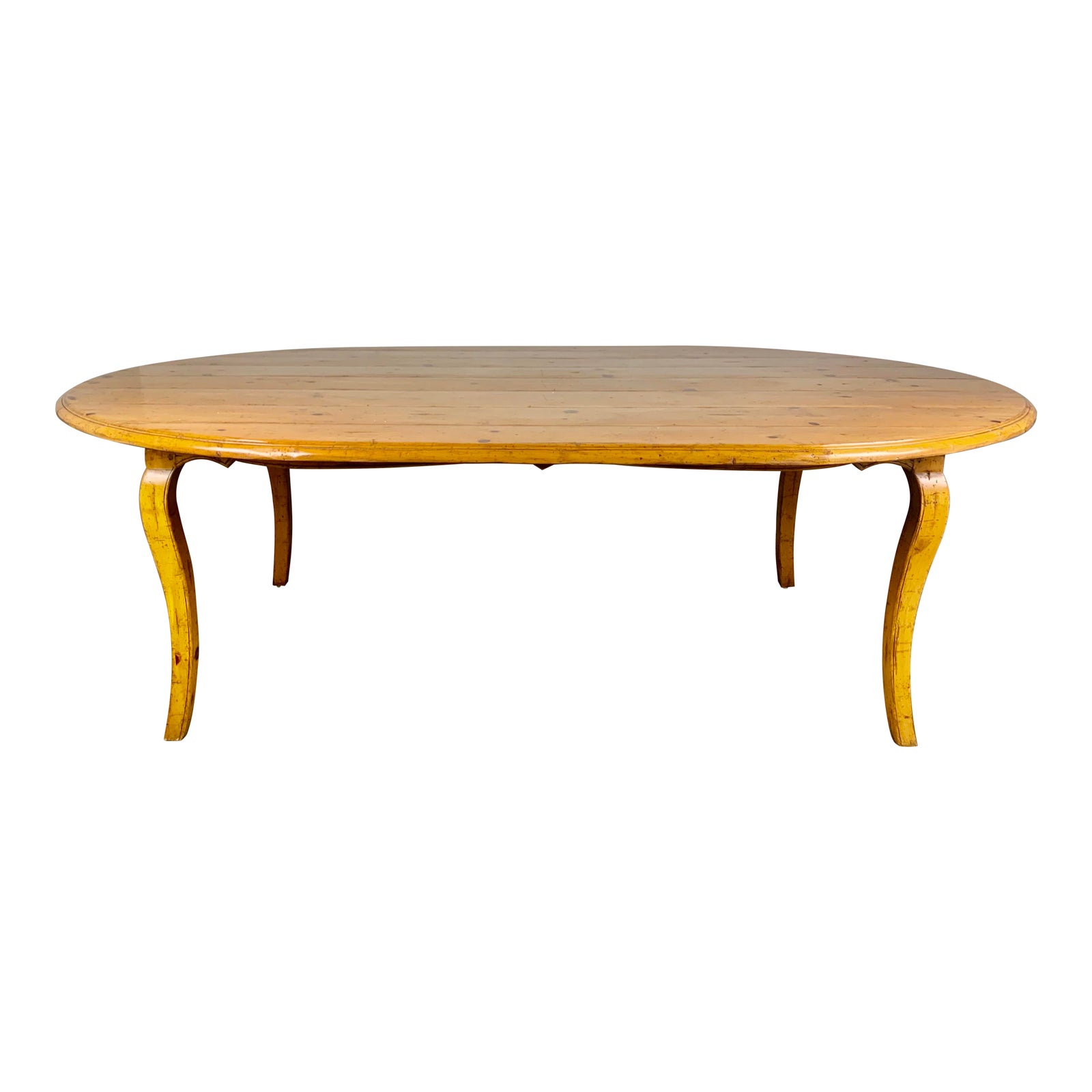 Oval French Country Style Dining Table With Leaf Chairish