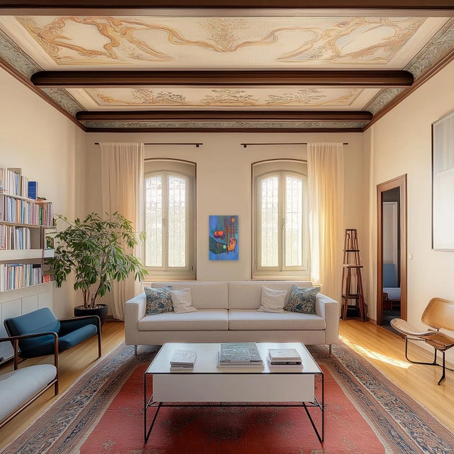 Textile Still - Expressive Abstract Colorful Mixed Media Figurative Still Life Painting Original Artwork by Valerie Etitinwo For Sale - Image 7 of 7