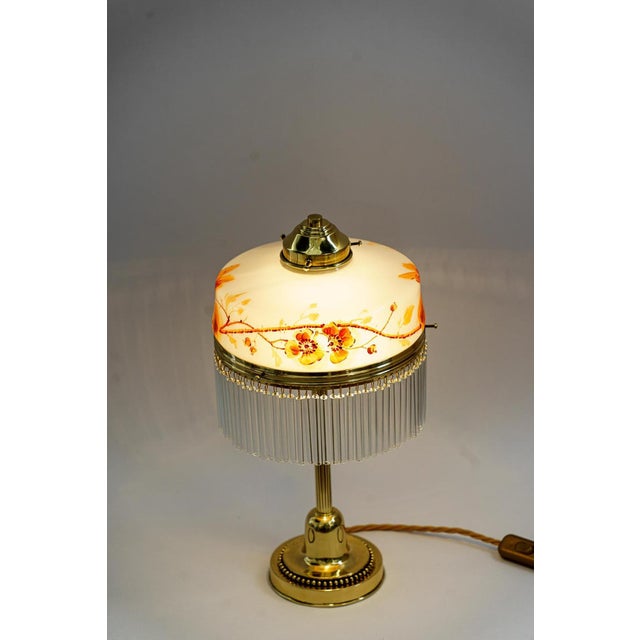 Art Deco Table Lamp with Glass Shade, Vienna, 1920s For Sale - Image 14 of 18