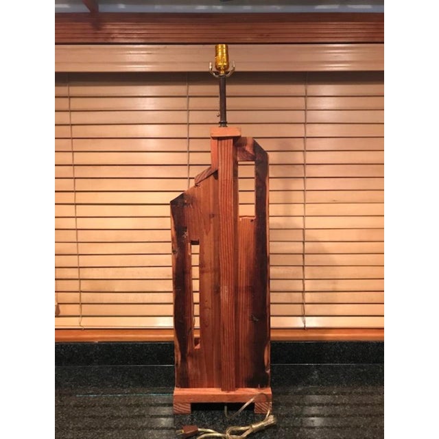 Brutalist Table Lamp by John Scarola For Sale - Image 4 of 10