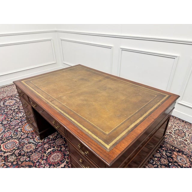 Large English Partnerdesk For Sale - Image 16 of 18
