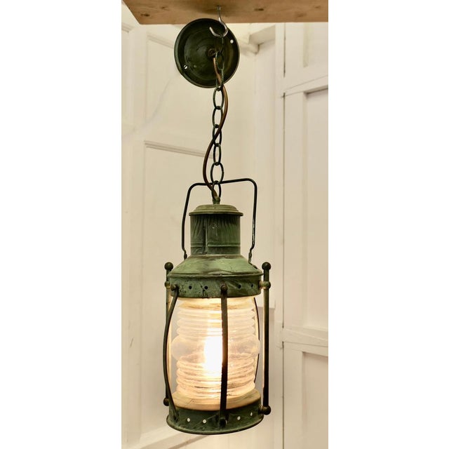 Glass Copper Ships Hanging Lights, 1960s, Set of 2 For Sale - Image 7 of 10