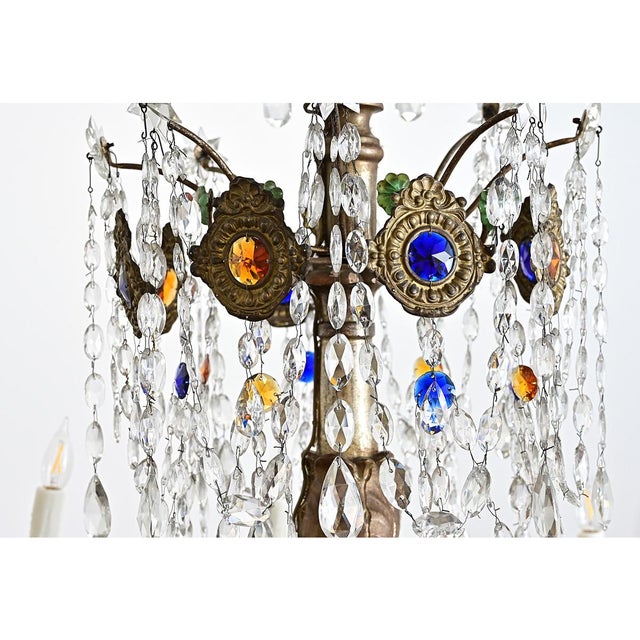 Italian 18th Century Massive Giltwood and Crystal Chandelier For Sale - Image 18 of 18