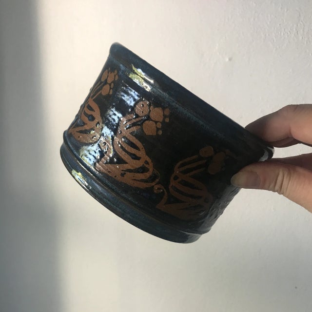 This shape and design is absolutely stunning in person. It appears to have been signed but unfortunately that signature is...