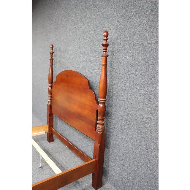 Brown Pennsylvania House Cherry Poster Bed Full/Double For Sale - Image 8 of 9