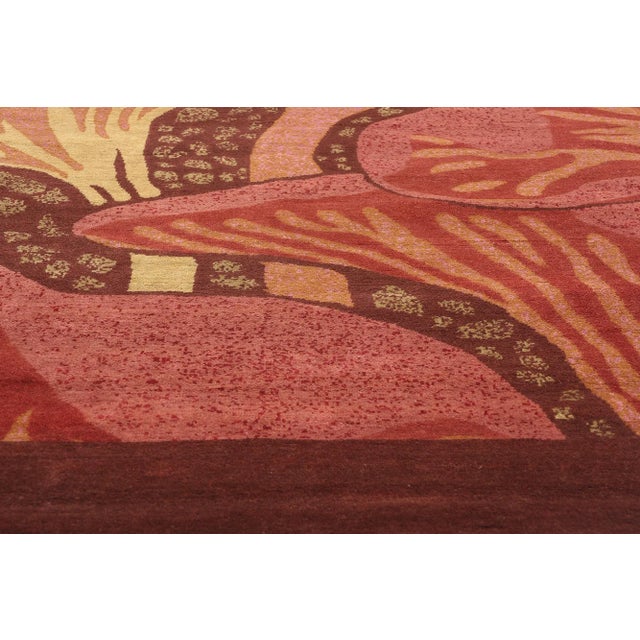 2020s Organic Modern Moser Mushroom Biophilic Rug - 09'10 X 13'10. For Sale - Image 5 of 9