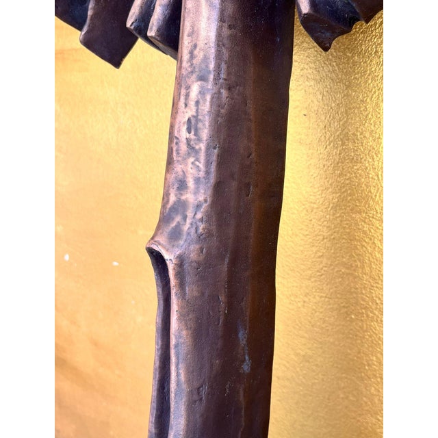 Wolfgang Haaf, Monumental Brutalist Bronze Cross / Wall Sculpture Attributed to Walter Haaf Germany, 1960s, 1960s, Bronze For Sale - Image 12 of 18