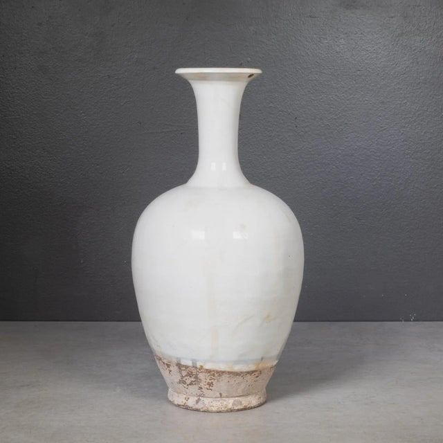 ABOUT Farmhouse old world style hand thrown white milk ceramic vase. Beautiful displayed in groupings of many shapes and...