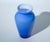 Art Deco Murano Cobalt Blue Art Glass Vase, 1970s For Sale - Image 4 of 5