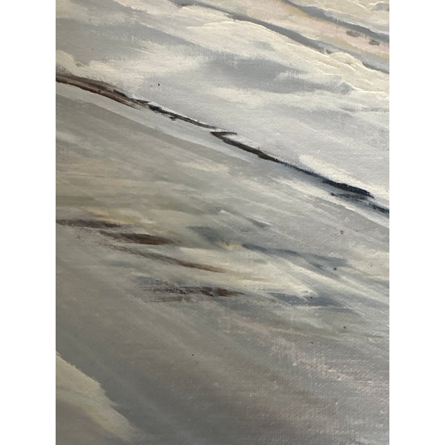 1980s Oil Painting - Winter Wonderland by Lester J. Clarke (1912-1999) For Sale - Image 11 of 16